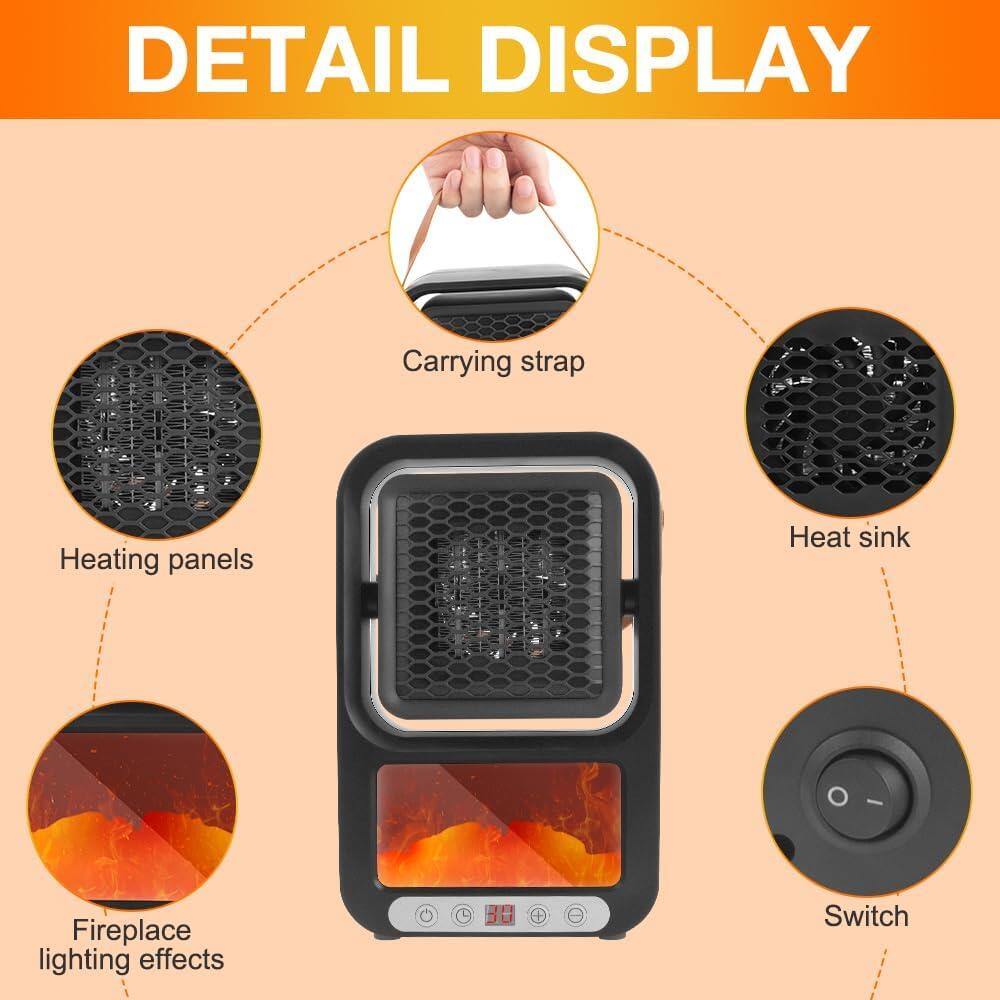 Mini Calefactor Portátil (Remoto)