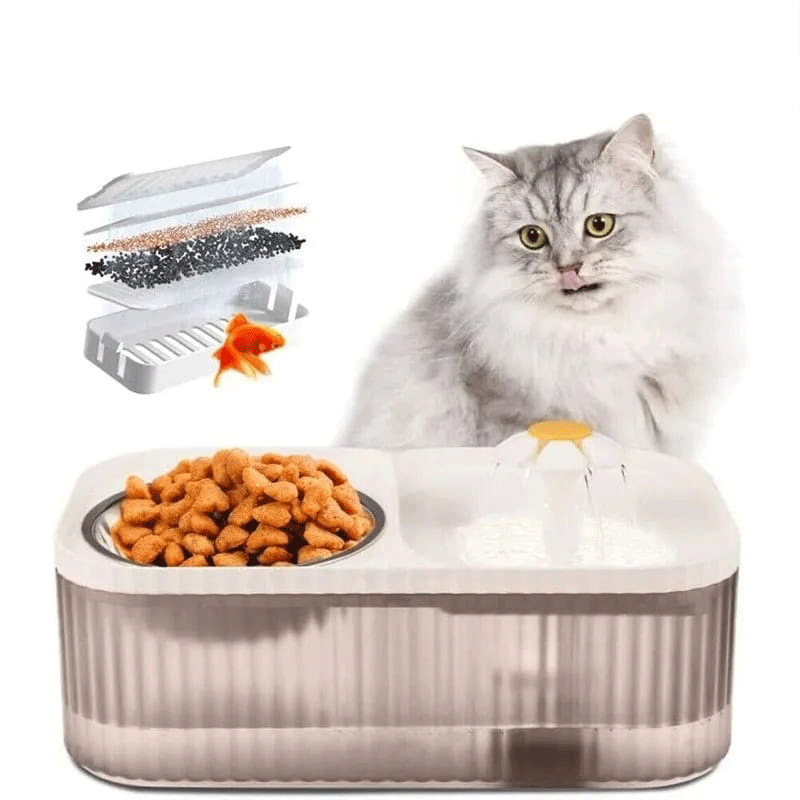 Comedero y Bebedero con Fuente